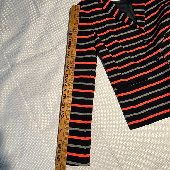 Banana Republic/Academy Blazer Jacket/Navy Gray/12 Tall/NWT - Picture 7 of 10